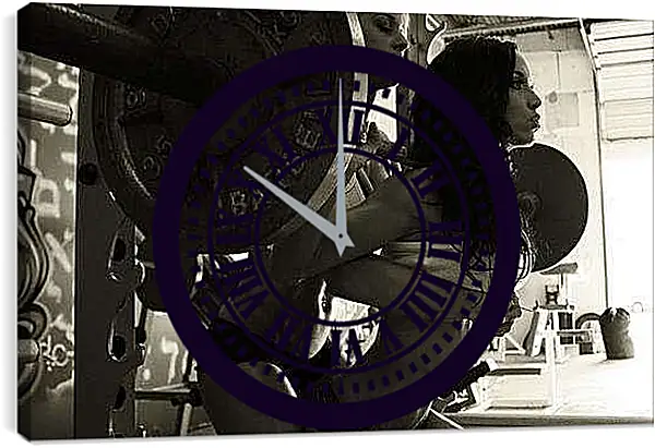 Часы картина - Первая попытка