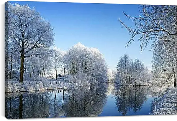 Постер на подрамнике - Зима