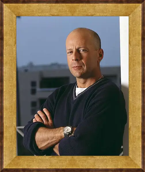 Картина в раме - Брюс Уиллис. Bruce Willis