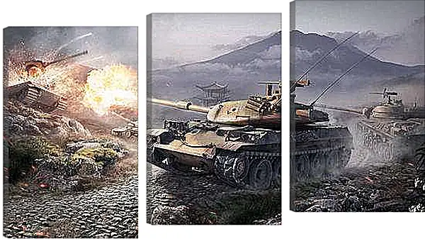 Модульная картина - World Of Tanks
