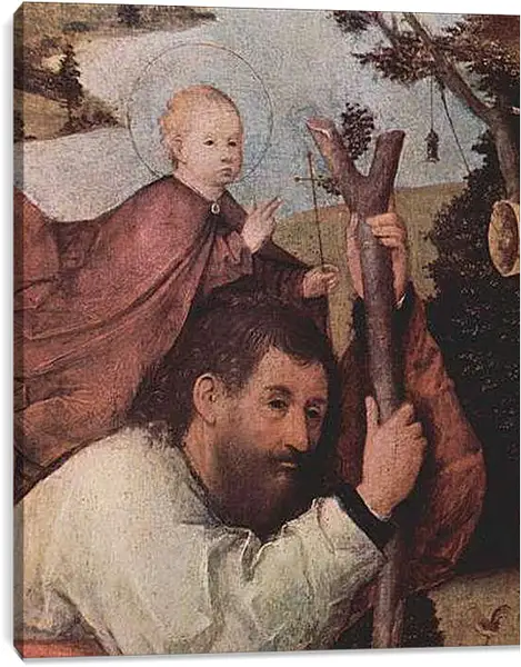 Постер на подрамнике - Hl. Christophorus. Иероним Босх