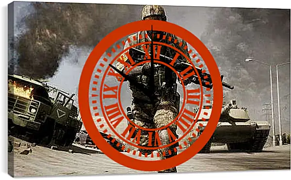 Часы картина - Battlefield: Bad Company 2