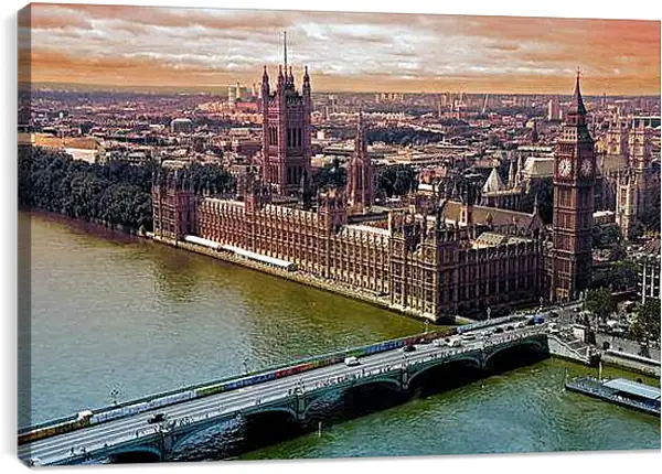 Постер на подрамнике - Лондон. Биг-Бен.