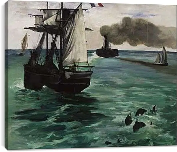 Постер на подрамнике - Marine View. Эдуард Мане