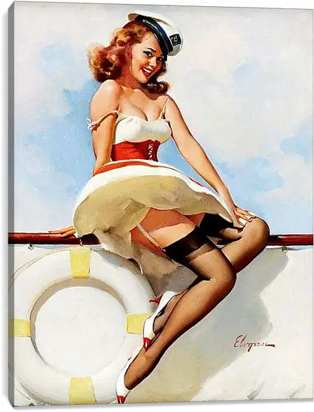 Постер на подрамнике - На корабле