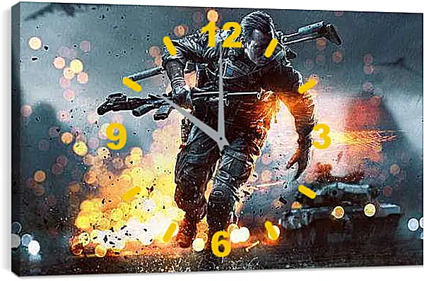Часы картина - Battlefield 4
