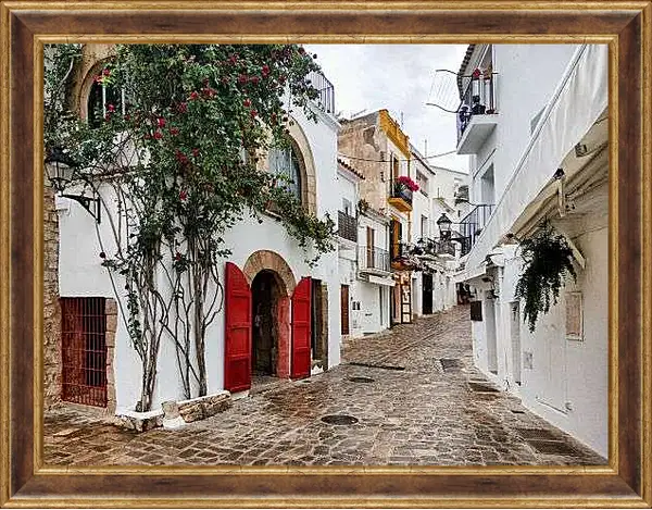 Картина в раме - Городок Испании