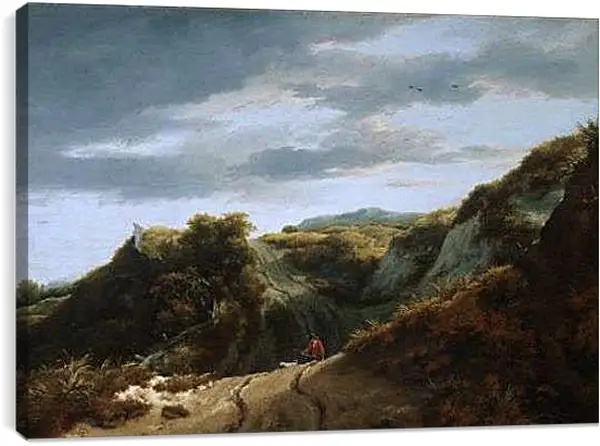 Постер на подрамнике - Dunes. Якоб ван Рейсдал