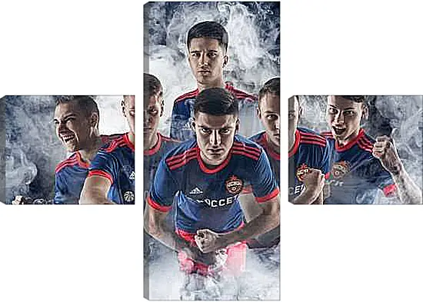 Модульная картина - Молодёжка. ФК ЦСКА Москва. FC CSKA Moscow