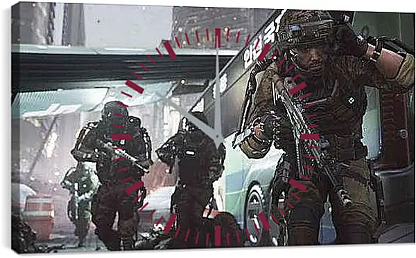 Часы картина - Call Of Duty: Advanced Warfare