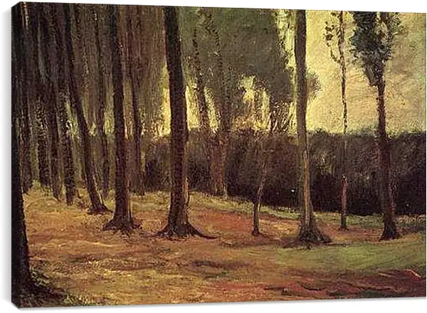 Постер на подрамнике - Edge of a Wood. Винсент Ван Гог