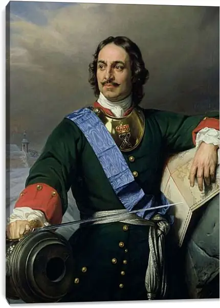 Постер на подрамнике - Пётр I