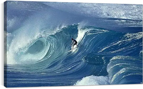 Постер на подрамнике - Сёрфинг в море