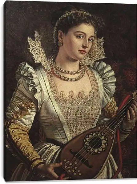 Постер на подрамнике - Бьянка. Уильям Холман Хант