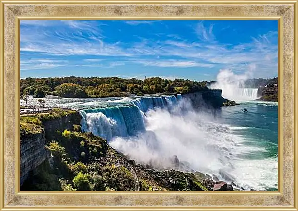 Картина в раме - Ниагарский водопад