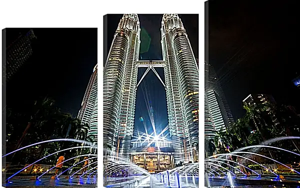 Модульная картина - Башни Петронас 3. Малайзия