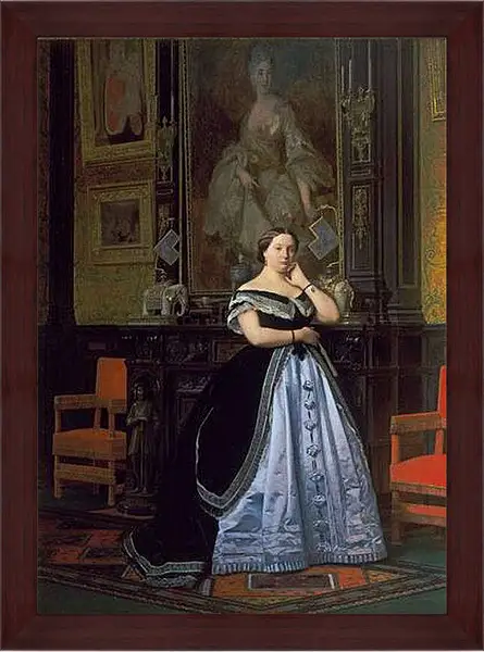 Картина в раме - Charlotte de Rothschild - Портрет Баронессы Натаниель. Жан-Леон Жером