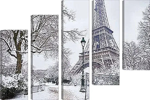 Модульная картина - Зима в Париже