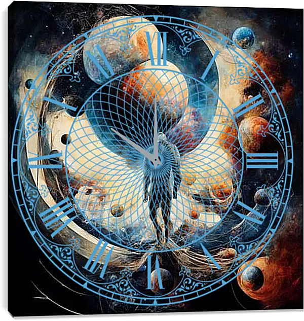 Часы картина - Путешественник по мирам 2