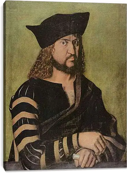 Постер на подрамнике - Portrat Friedrichs des Weisen, Kurfurst von Sachsen. Портрет саксонского курфюрста Фридриха Мудрого III. Альбрехт Дюрер