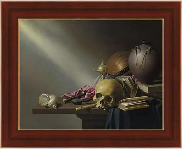 Картина в раме - Аллегория тщеславия человеческой жизни. Стенвейк Хармен Ван