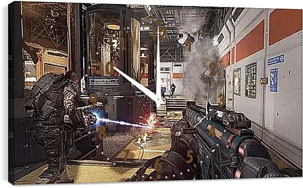 Часы картина - Call Of Duty: Advanced Warfare