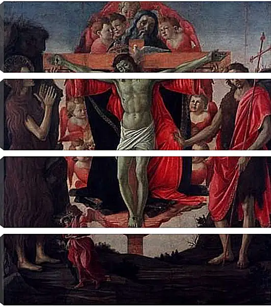 Модульная картина - Святая Троица. Сандро Боттичелли