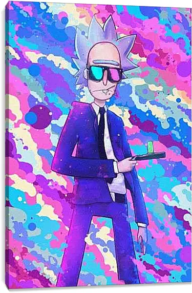 Постер на подрамнике - Рик и Морти