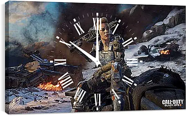 Часы картина - Call Of Duty: Black Ops III