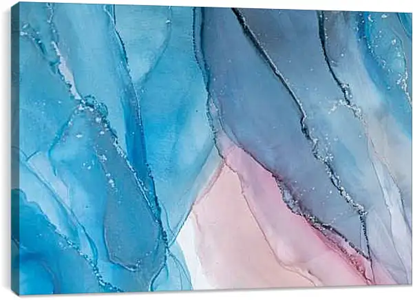 Постер на подрамнике - Abstract pink & blue4. Mari Dein