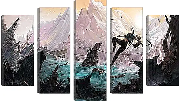 Модульная картина - Tomb Raider