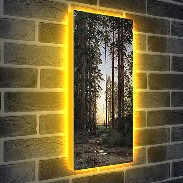 Лайтбокс световая панель - Опушка леса. Иван Шишкин