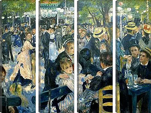 Модульная картина - Dance at the Moulin de la Galette. Пьер Огюст Ренуар