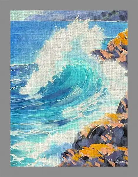 Картина в раме - Wave 1