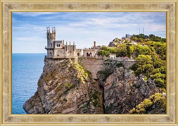 Картина в раме - Ласточкино гнездо. Крым
