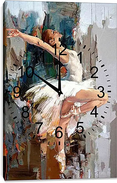 Часы картина - Красивая балерина