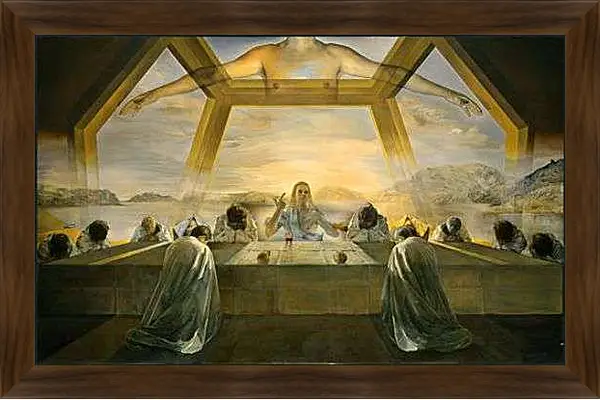 Картина в раме - The Sacrament of the Last Supper. (Тайная вечеря) Сальвадор Дали
