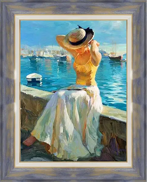 Картина в раме - На набережной