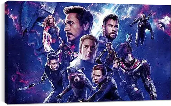 Постер на подрамнике - Герои фильма Мстители