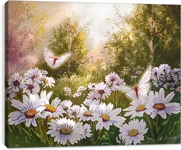 Постер на подрамнике - Полянка