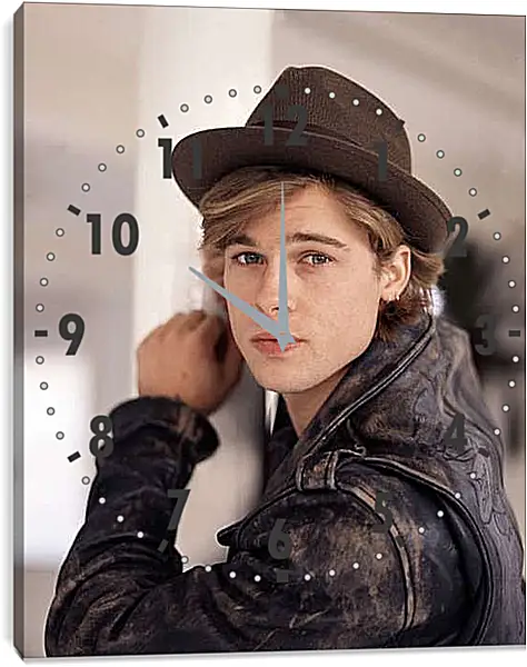 Часы картина - Брэд Питт. Brad Pitt