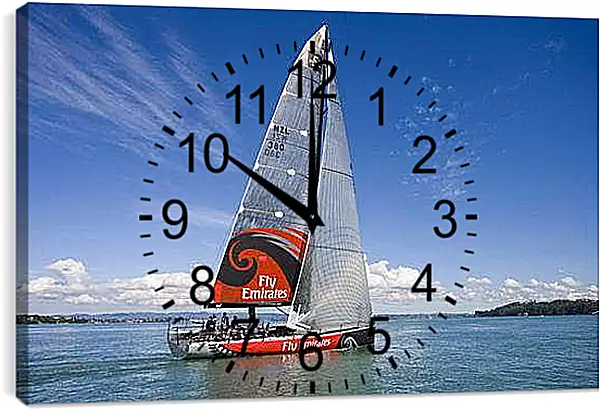 Часы картина - Парусная яхта