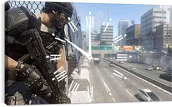 Часы картина - Call Of Duty: Advanced Warfare