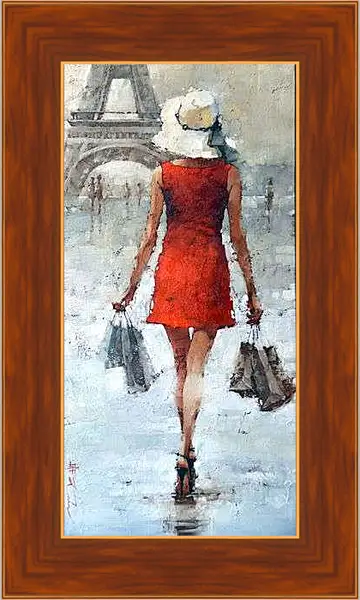 Картина в раме - Париж