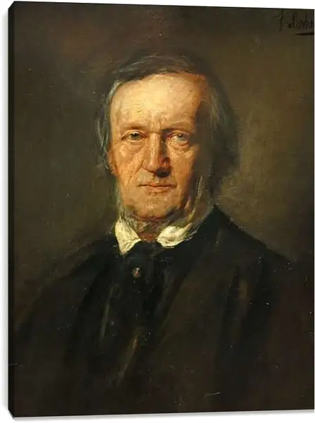 Постер на подрамнике - Портрет Рихарда Вагнера. Пьер Огюст Ренуар