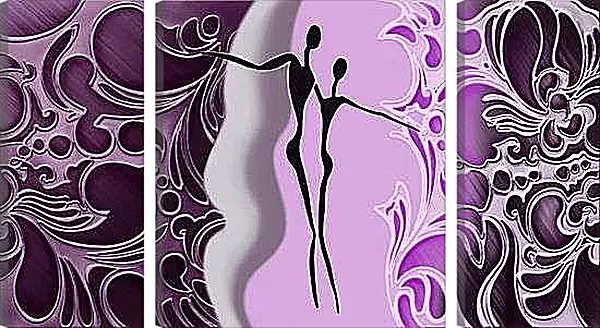 Модульная картина - Он и Она