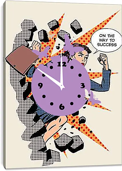 Часы картина - Бизнесвумен