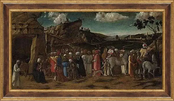 Картина в раме - The Adoration of the Kings. Джованни Беллини