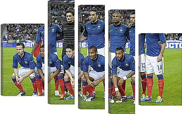 Модульная картина - Фото перед матчем сборной Франции по футболу