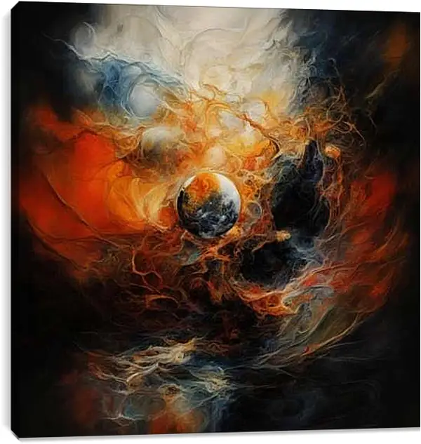 Постер на подрамнике - Пульсация Вселенной